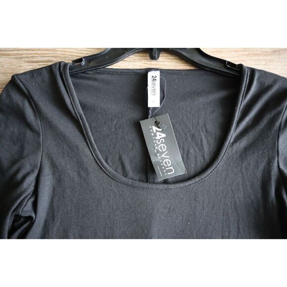 24seven Comfort Apparel Women's Sz Large Black Long Maxi Dress - Picture 4 of 10